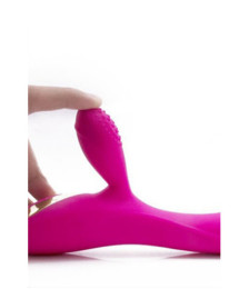 Vibromasseur rabbit rose ergot à picots 10 programmes USB - CR-CAV018